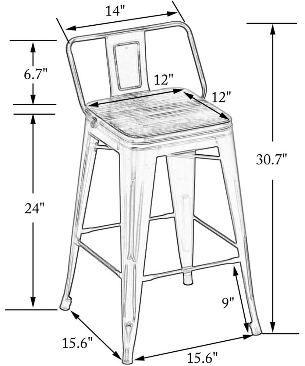 Williston Tauber Set of 4 Swivel Counter & Bar Stool & Reviews